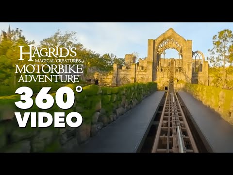 360 VIDEO: Hagrid&#039;s Magical Creatures Motorbike Adventure | The Wizarding World of Harry Potter