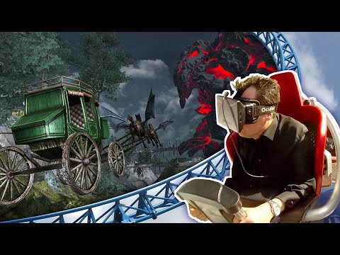 VR Coaster: &quot;Blue Fire&quot; Oculus Rift + Real View (complete ride)
